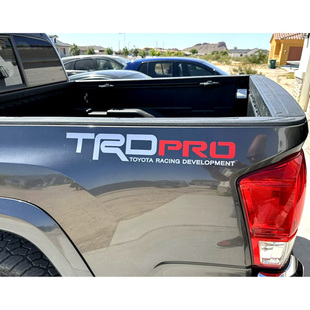 定做车贴适用于丰田高性能TRD PRO皮卡车四驱车皮卡后尾贴纸 7632