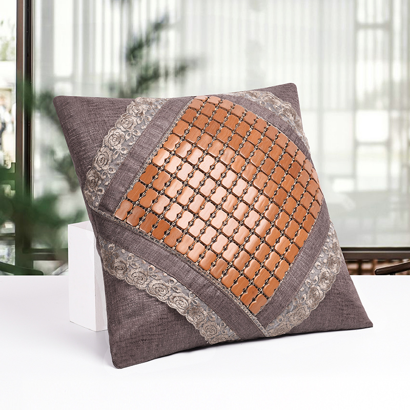 夏季麻将风抱枕套汽车沙发靠垫