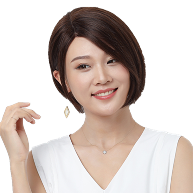 波波头中分刘海bobo假发女短发