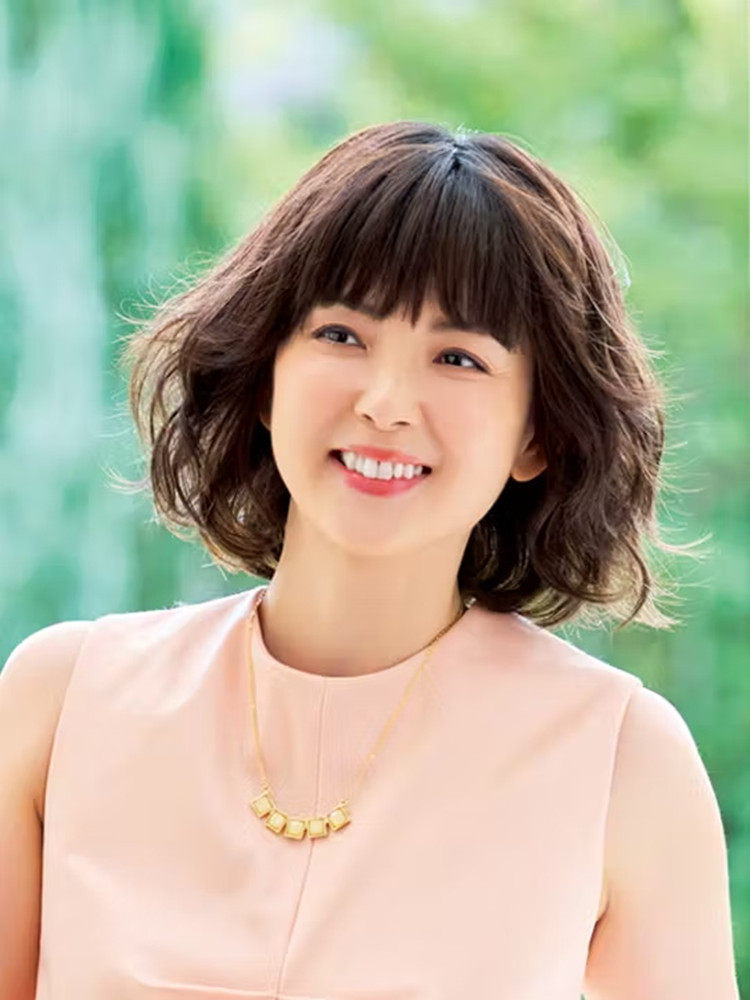 假发真正的头发全人的头发中年和老年人短卷发假发集母亲全头集女