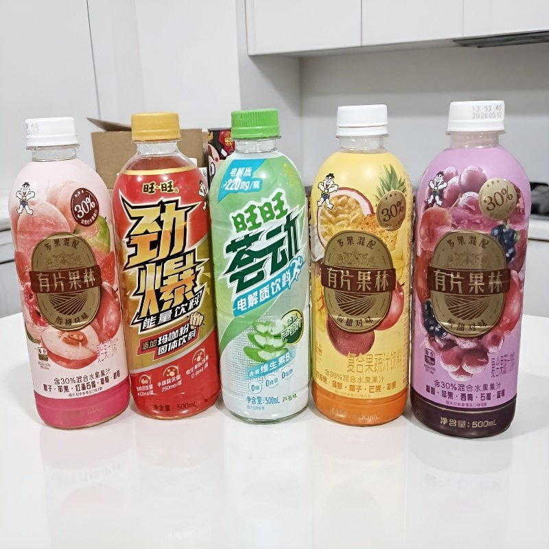 旺旺新品有片果林混合口味500ml瓶装夏天冰镇爆款解渴果汁饮料