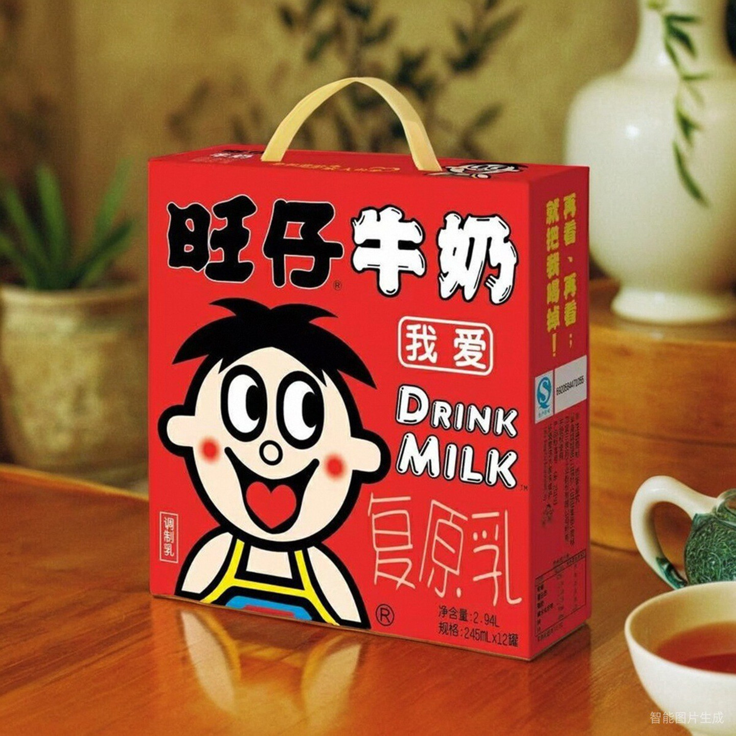 特价旺仔牛奶复原乳罐装245ml*12罐礼盒装/多规格/多口味整箱正品