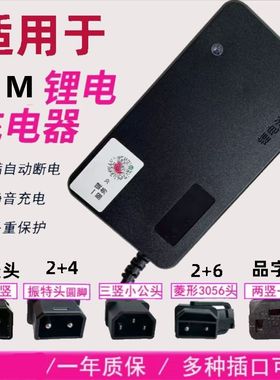 适用于爱玛电瓶车电动车48V12AH54.6V2A3A5A锂电池锂离子充电器通