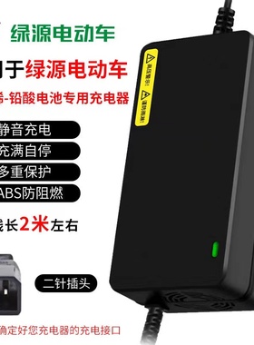 适用于源电动车电瓶充电器36V48V60V64V72V12/20AH20E非原装