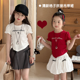 女童超好看甜美修身短款t恤短袖夏季2026新款儿童女宝宝韩系上衣