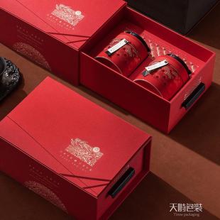 天时包装新款陶瓷茶叶罐礼品盒龙井茶碧螺春红茶白茶密封罐空罐