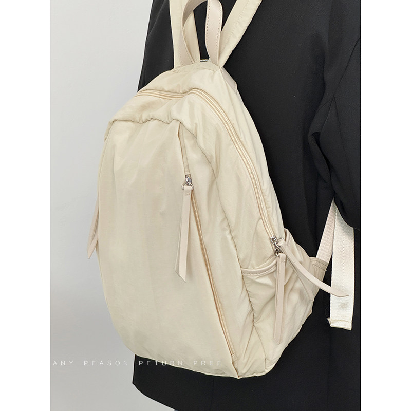 陈慕家包包女2024新款日系大学生百搭时尚双肩包高颜值慵懒风书包