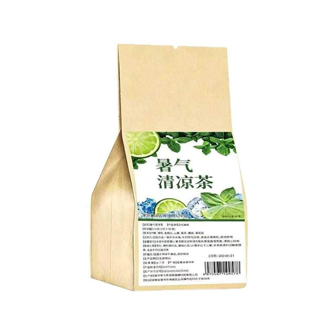 暑气清凉茶薄荷茶柠檬金银花菊花