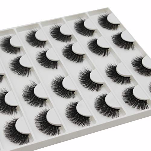 Vayator 16 Pairs Mink Eyelashes Natural False Eyelashes Lash