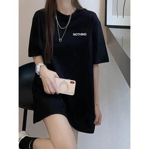 下衣失踪上衣ins短袖t恤女宽松