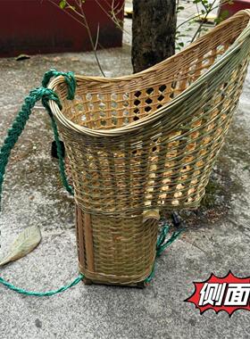 四川竹编纯天然宝宝背筐纯手工竹篓娃娃儿童竹子背小孩背篓背篼