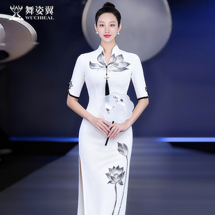 舞姿翼2026新款古典训练服走秀练功服改良旗袍XT1360