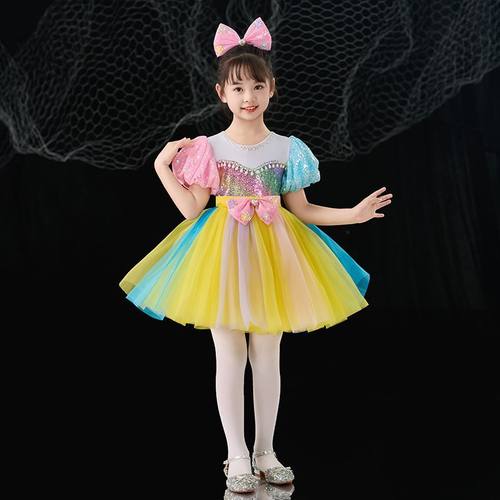 六一儿童蓬蓬裙演出服纱