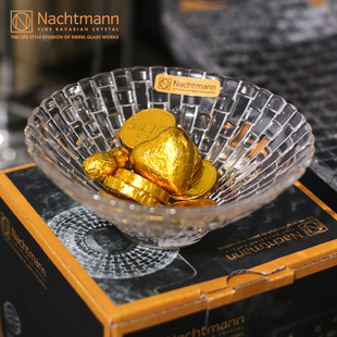 德国Nachtmann进口水晶玻璃沙拉碗创意水果碗透明零食碗甜品碗