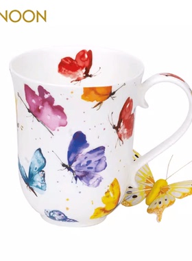 英国进口DUNOON丹侬骨瓷马克杯咖啡杯茶杯水杯子大容量小清新茶杯