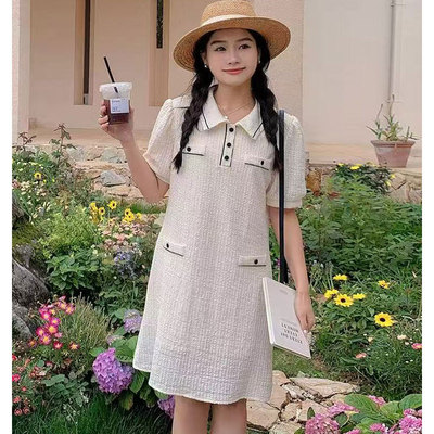 简单气质 夏季小香连衣裙2909LYQ