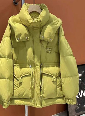 秋冬简约时尚连帽保暖外套2611YRF