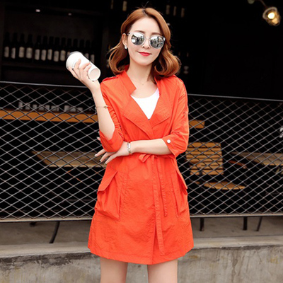 抽绳收腰纯色外套防嗮夏季小众