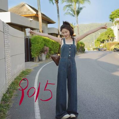 新品经典时尚气质 牛仔连体裤 9015LTK