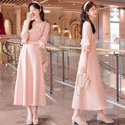 春装新款长袖小香连衣裙24008LYQ