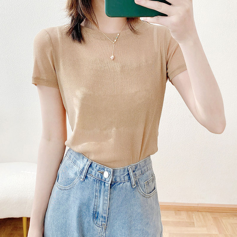 夏季修身显瘦上衣女百搭