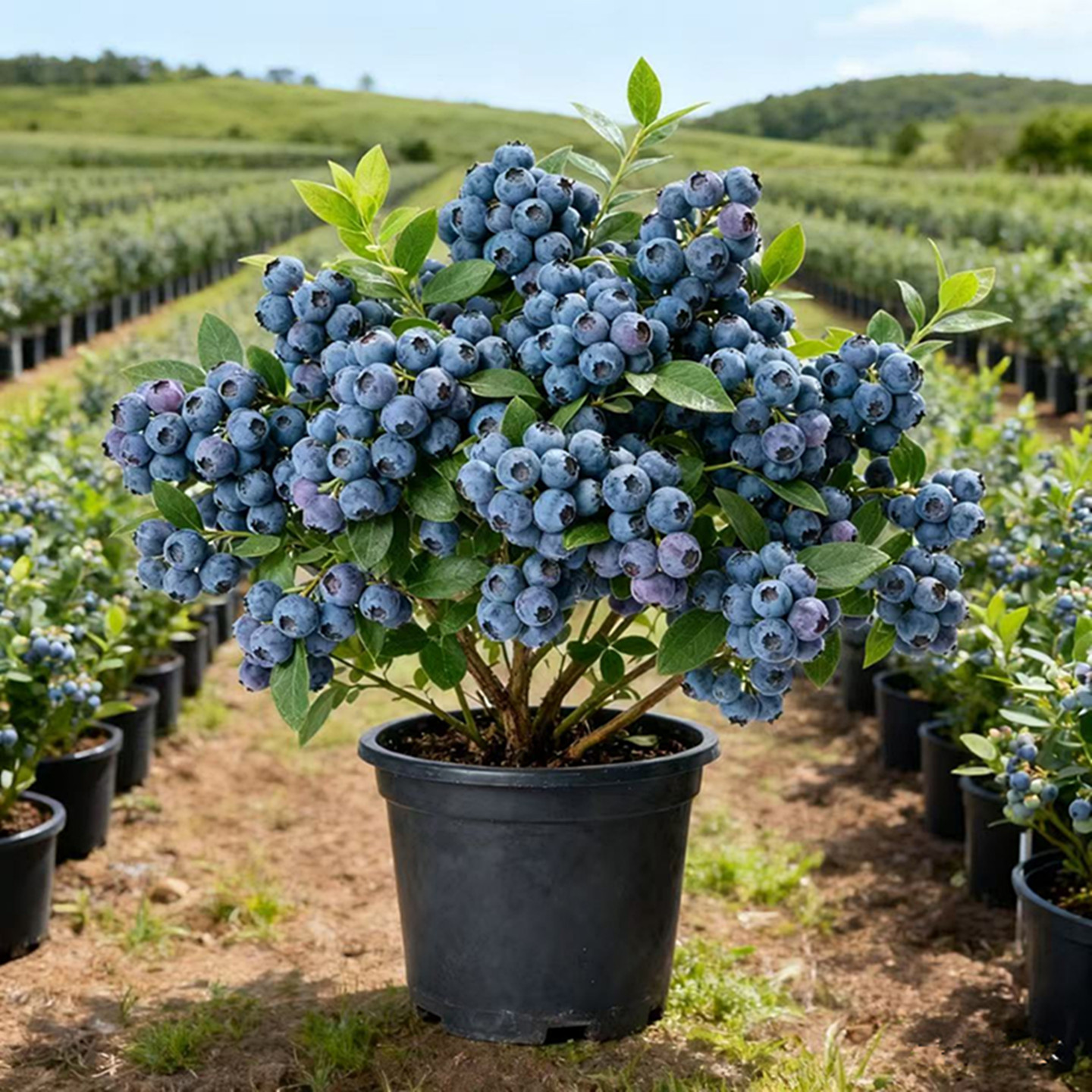 蓝莓树苗盆栽地栽果树苗