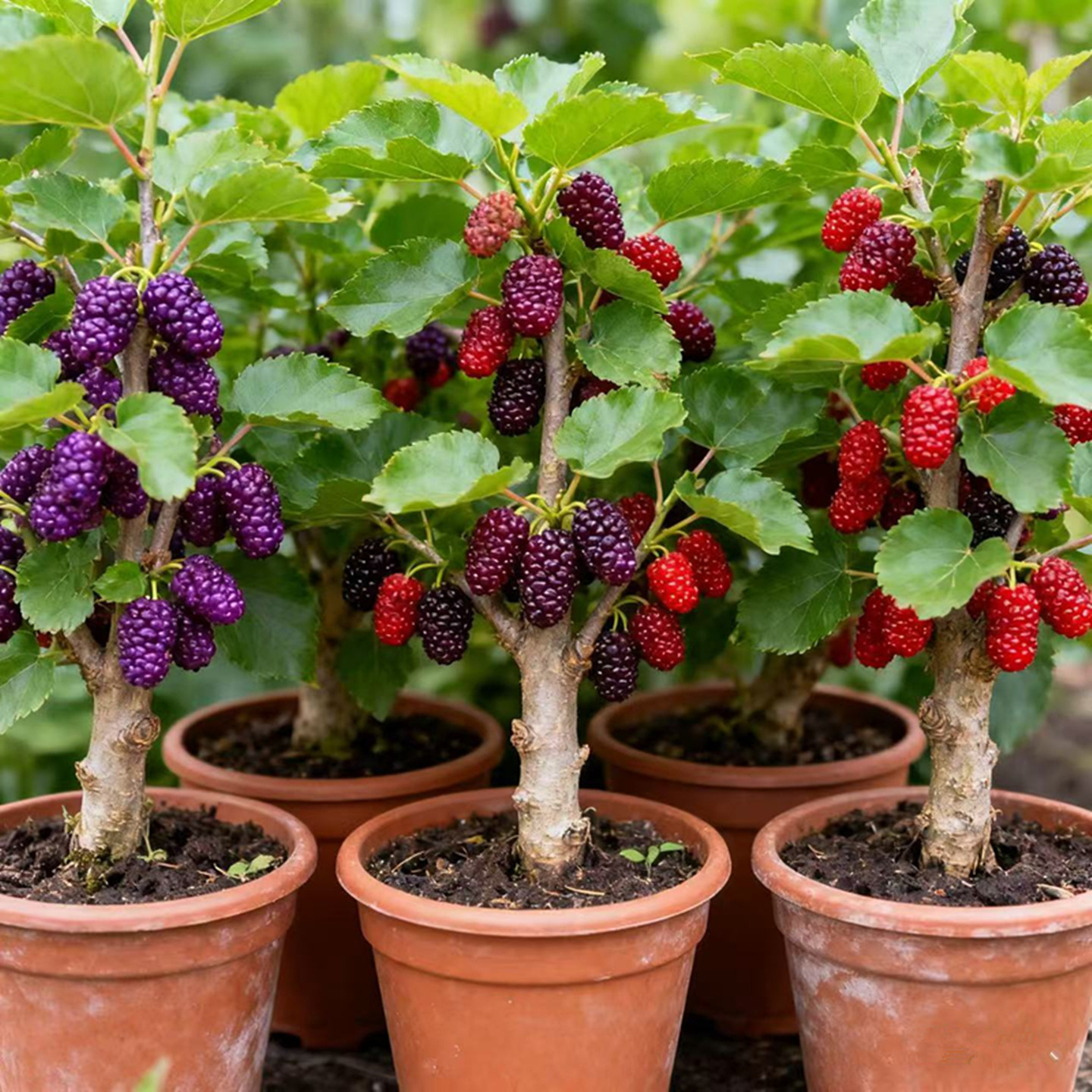 桑苗桑葚子盆栽地栽庭院阳台特大南北方种植嫁接黑白长果桑果树苗