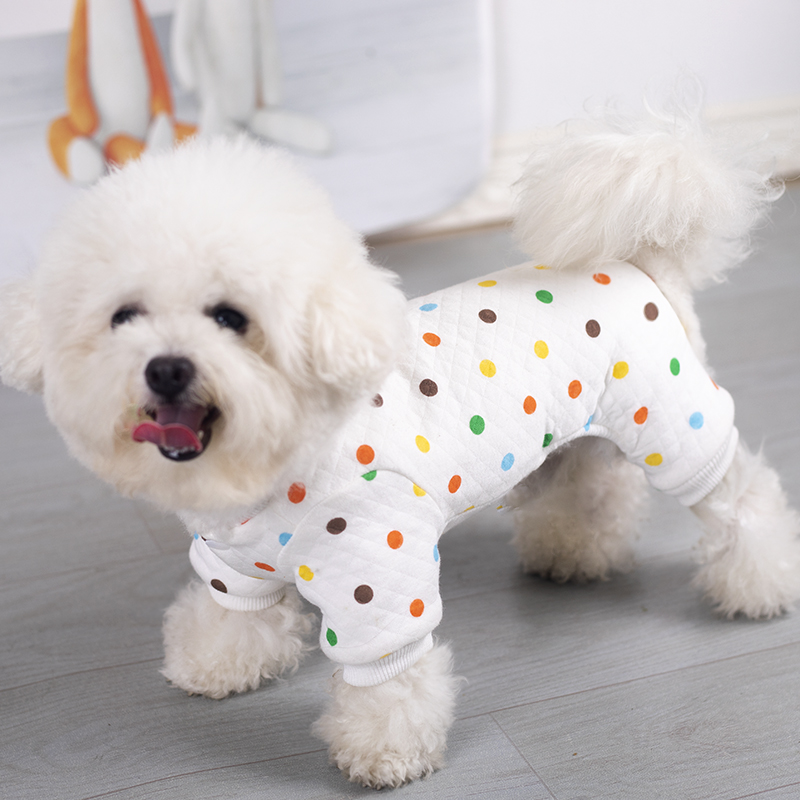 狗狗衣服四脚双层加厚保暖