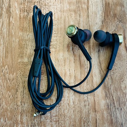 原装换线铁三角cks55x入耳人声低音音乐动圈耳机带麦K歌游戏直播