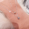 2019 Explosive money Korean Edition fresh Simplicity Versatile three-dimensional Piggy Necklace lovely Year of the Pig Accessories Confidante gift
