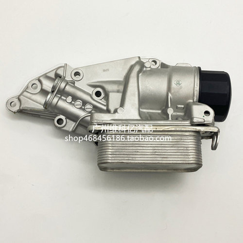 适用奔驰M272 E200 S300 S35 GLK300ML350R300机滤底座机油散热器