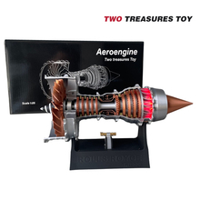 航空涡扇发动机模型A380飞机引擎拼装玩具可启动儿童男孩创意礼物