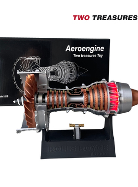 航空涡扇发动机模型A380飞机引擎拼装玩具可启动儿童男孩创意礼物