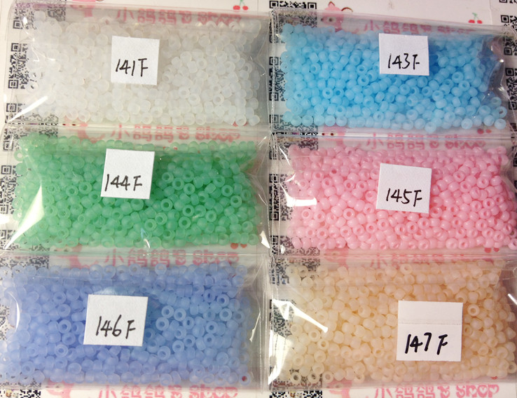 2mm串珠磨砂色【TOHO日本米珠5g】141F 143F 144F 145F 146F 147F