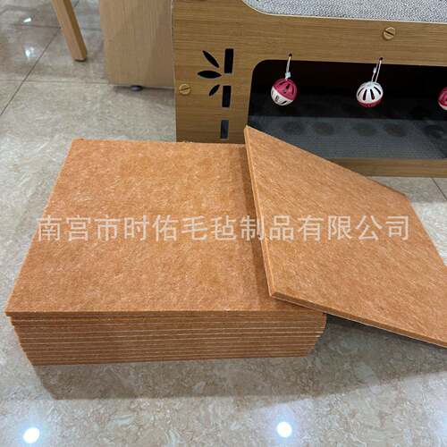 跨直边ZQ1境无音缝拼接聚酯纤墙维吸板密度声学面板自粘壁隔音毛