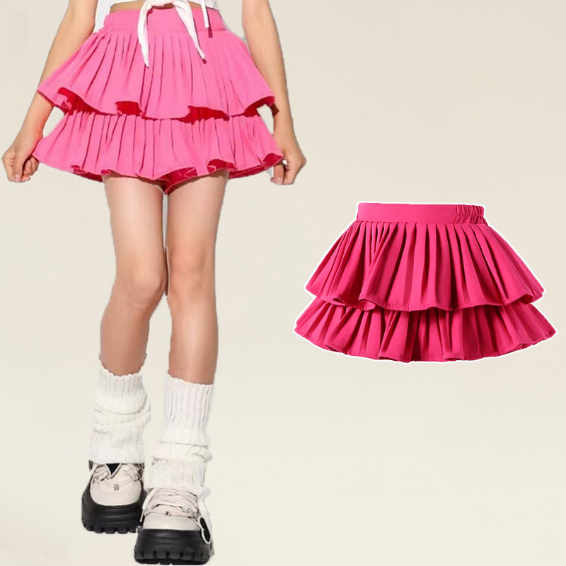 儿童半身裙蓬蓬舞蹈短裙防走光
