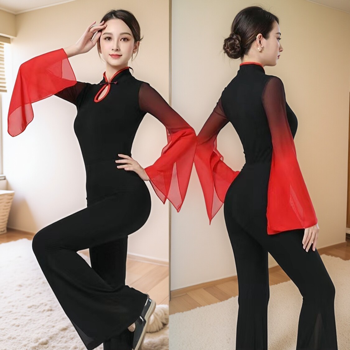 形体服套装导师舞蹈演出服