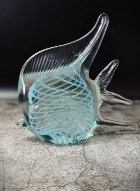 手工琉璃燕鱼装饰摆件手工艺品摆件公司客厅玄关柜摆设装饰风水鱼