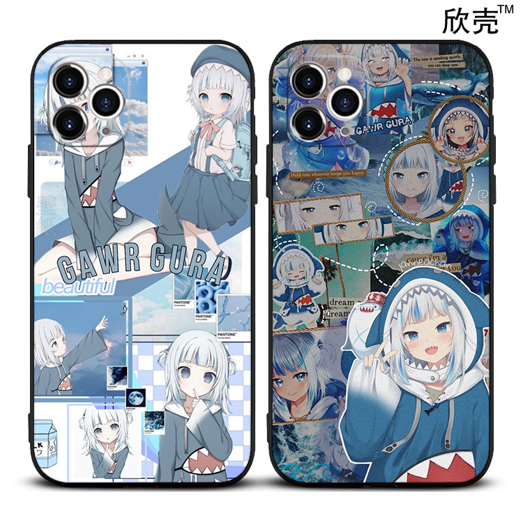 鲨鱼gawrgura噶呜古拉虚拟手机壳