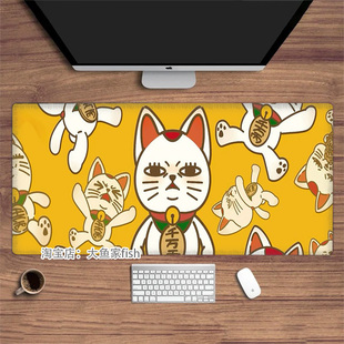 胆大党周边 鼠标垫大号办公桌垫键盘垫 锁边鼠标垫 防滑 高速婆婆