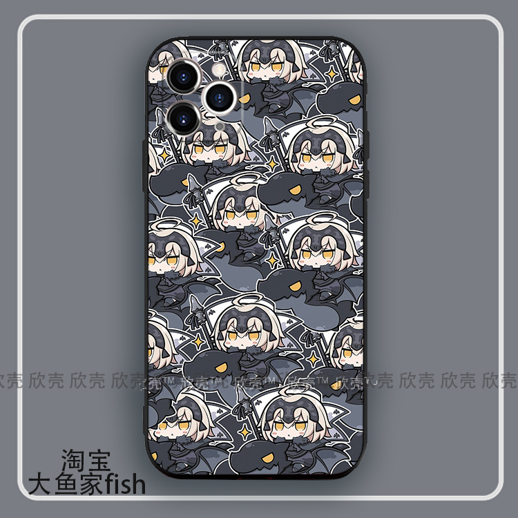 Fate/saber吾王Fgo黑贞德手机壳适用iphone14promax硅胶12苹果8plus红米note9小米13Ultra一加ACE2华为mate60