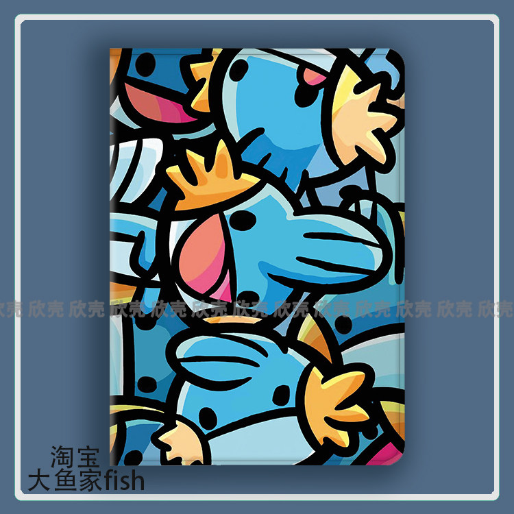 水跃鱼 宝可梦适用iPad10.2苹果Pro11寸Air6/5华为matepad10.4平板mini3/4保护套vivo荣耀x8小米5/6pro三星s9