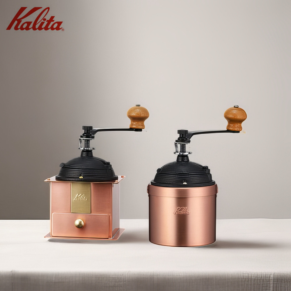 日本Kalita卡莉塔纯铜复古精品手冲手动咖啡磨豆机限量版硬质铸铁