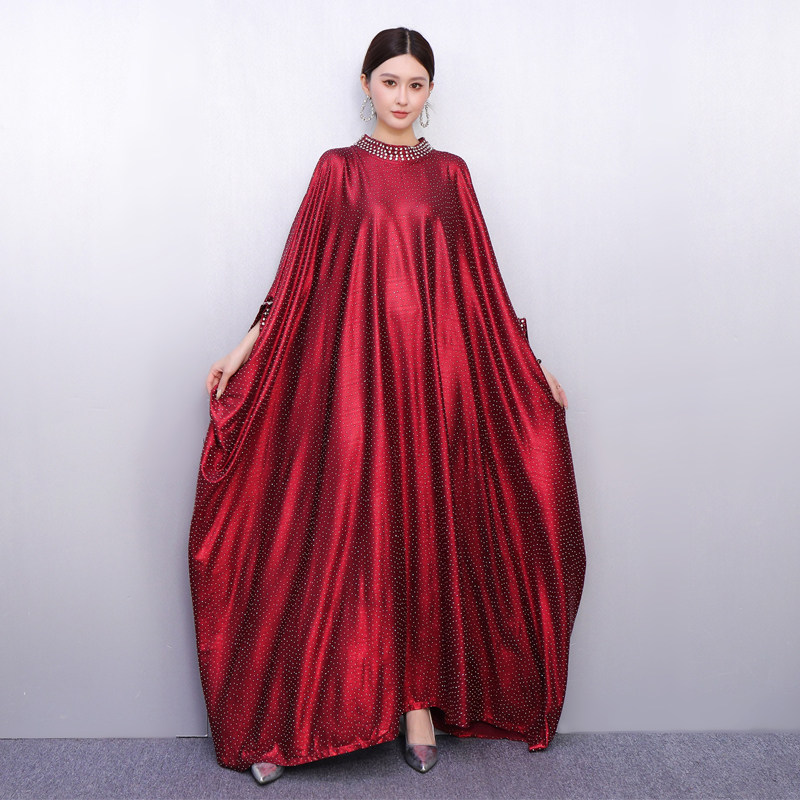 2025秋冬新款女连衣裙缎面钉珠礼服宽松大码优雅长裙显瘦遮肉时尚,女装/女士精品,连衣裙,淘宝优惠券,粉丝福利购,淘宝优惠卷