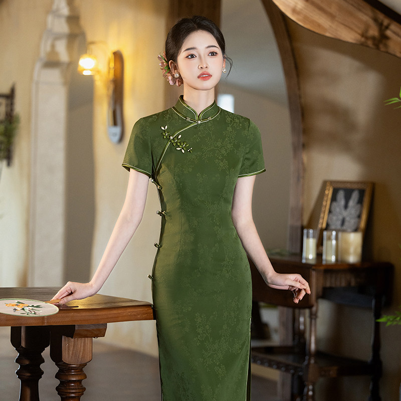 新中式日常旗袍莹杉复古国风