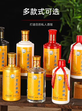 高档装酒空瓶子白瓷酒瓶贵宾接待