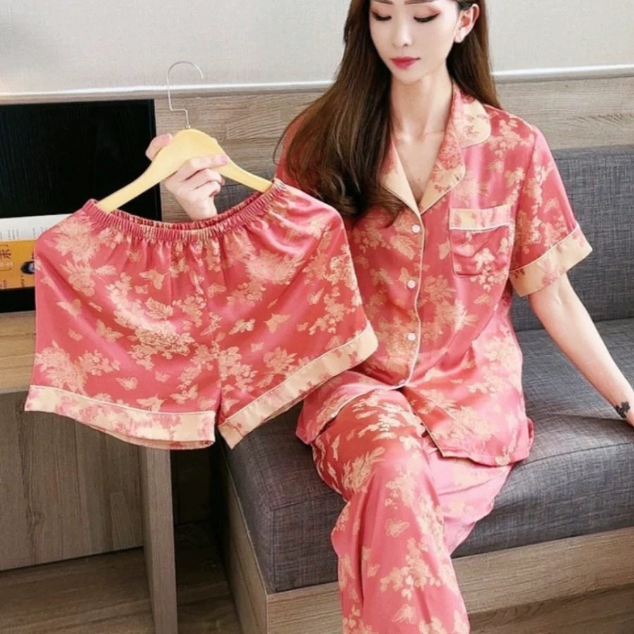 2025年夏季爆款网红奢华女士睡衣
