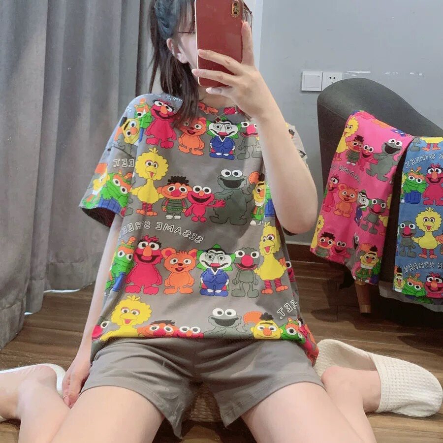 睡衣可爱休闲卡通日系宽松可外穿