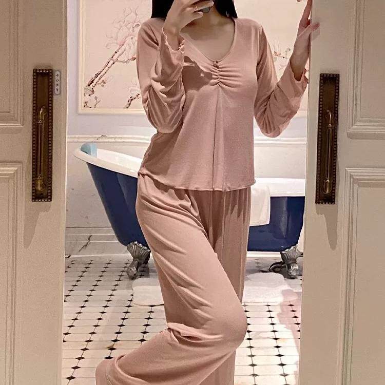 带胸垫可外穿新款性感睡衣套装