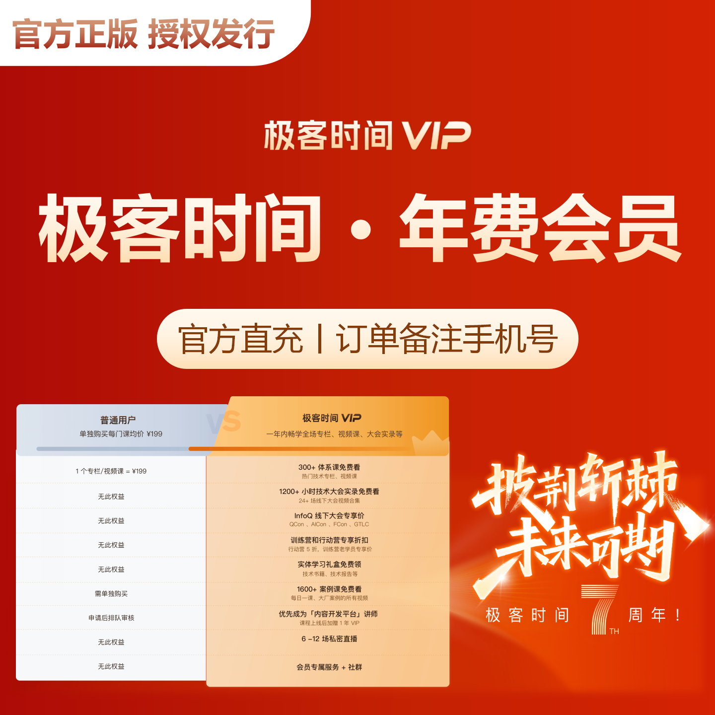 极客时间VIP会员周卡月卡季卡年卡直充官方正版授权课程免费看